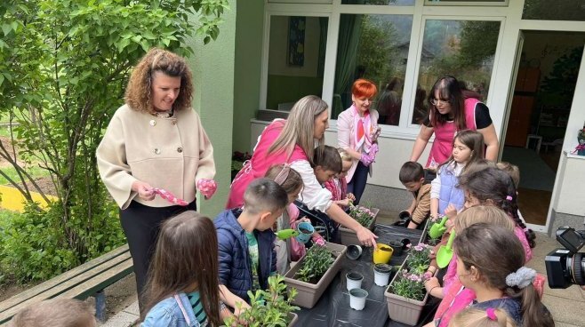 Цвијановићева у бањалучком вртићу 